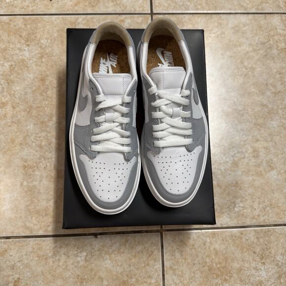 Nike Air Jordan 1 Elevate Low Grey White Platform Sneakers Shoes - Picture 2 of 5